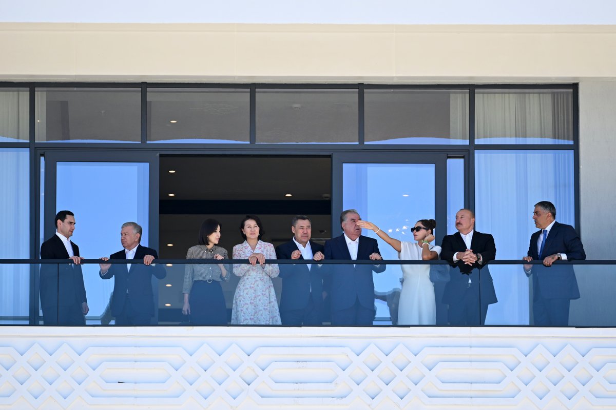 azpresident's tweet photo. Qırğızıstanda, İssık-Kul gölünün sahilində beşulduzlu “Baku Resort &amp; Spa” mehmanxanasının açılışında

https://t.co/WZxuMya1dl https://t.co/jpIx2o9c06