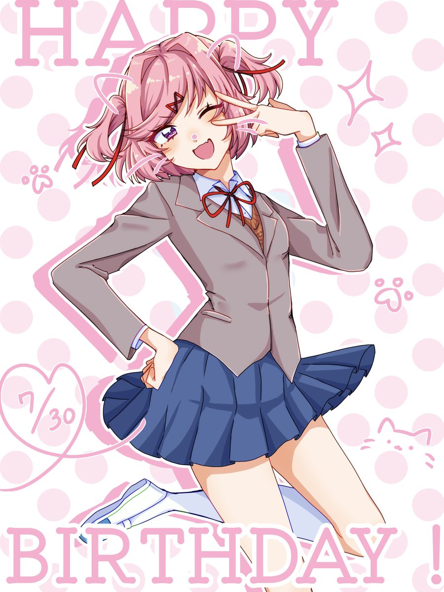 hina_arare1211's tweet photo. めでたい！
#DDLC #natsuki #ddlcnatsuki https://t.co/XNyWw9tWBa