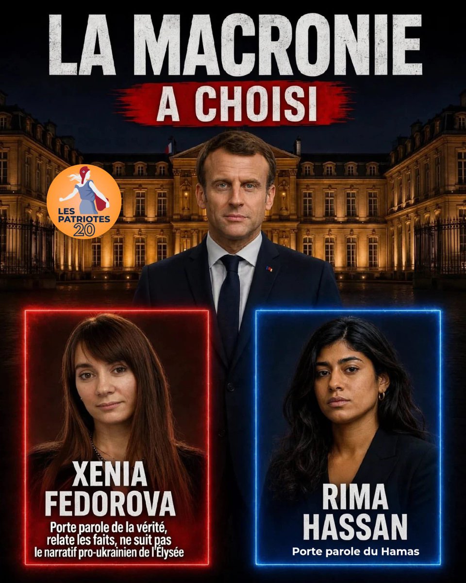 castadominique1's tweet photo. 🚨 LA MACRONIE A CHOISI 🚨

🔇 On réduit au silence ceux qui dérangent.
📺 On déroule le tapis rouge aux pro Hamas

La liberté d’expression à géométrie variable, c’est ça le macronisme.

#macronie #StopCensure #LibertéDExpression #FranceLibre #patriotes https://t.co/IE1tyScGTG