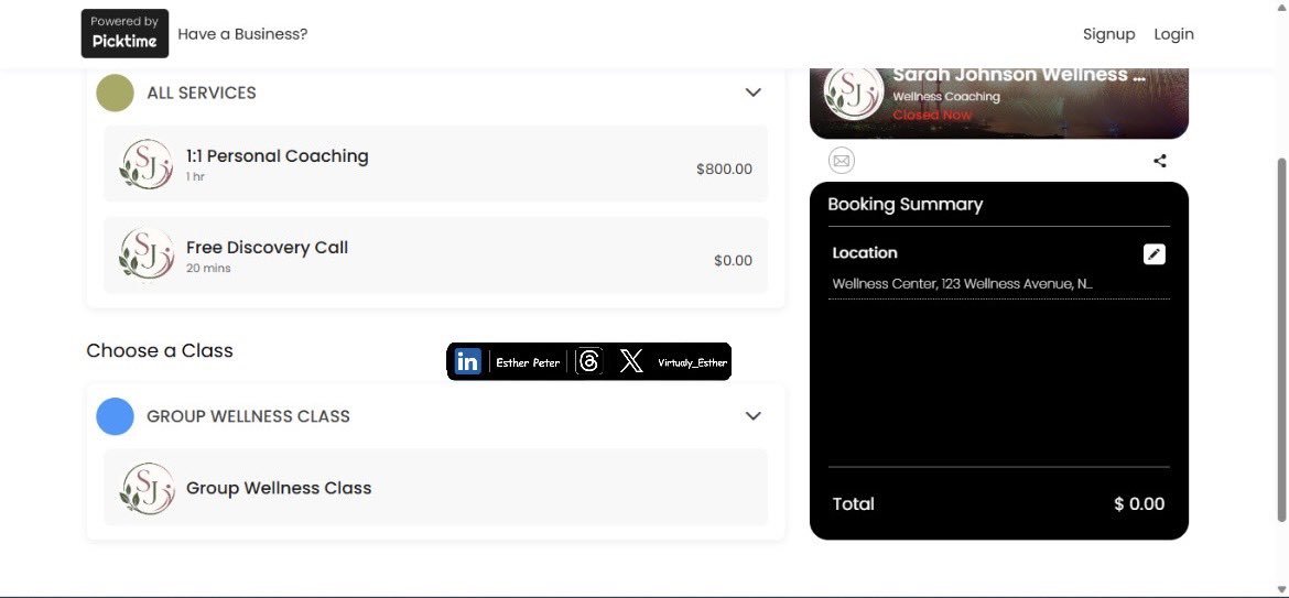 Virtualy_Esther's tweet photo. A well organized booking system saves time for both the business &amp; its clients.

I used Picktime to setup services, schedules,team availability &amp; a seamless booking experience that(CONT⬇️)
#VirtualyEsther #VirtualAssistant
#AppointmentSetting #Picktime
#WorkflowOptimization #fyp https://t.co/F26WLVUh8M