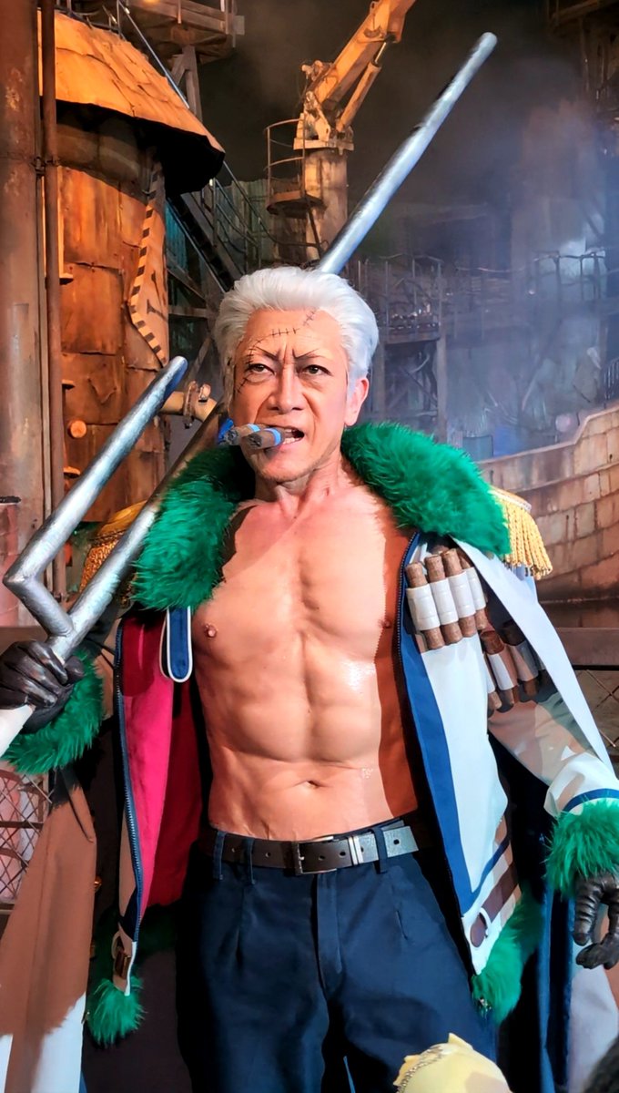 KAWA_USO_USO_'s tweet photo. 2026.7.31
ワンピースプレミアショー2026
スモーカー　八田さん
最高です！！！
カ、カ、カ、カッコよすぎます✨✨
#USJファン #プレショ https://t.co/alHaSnEi1P