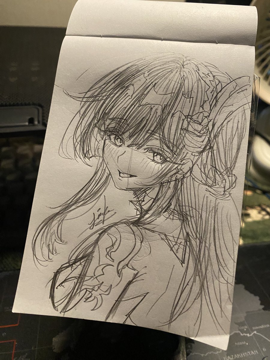 fariskander's tweet photo. in a meantime, I sketched selena hehe.
it's been a while since i drew traditional art. https://t.co/tQwX76TLAg