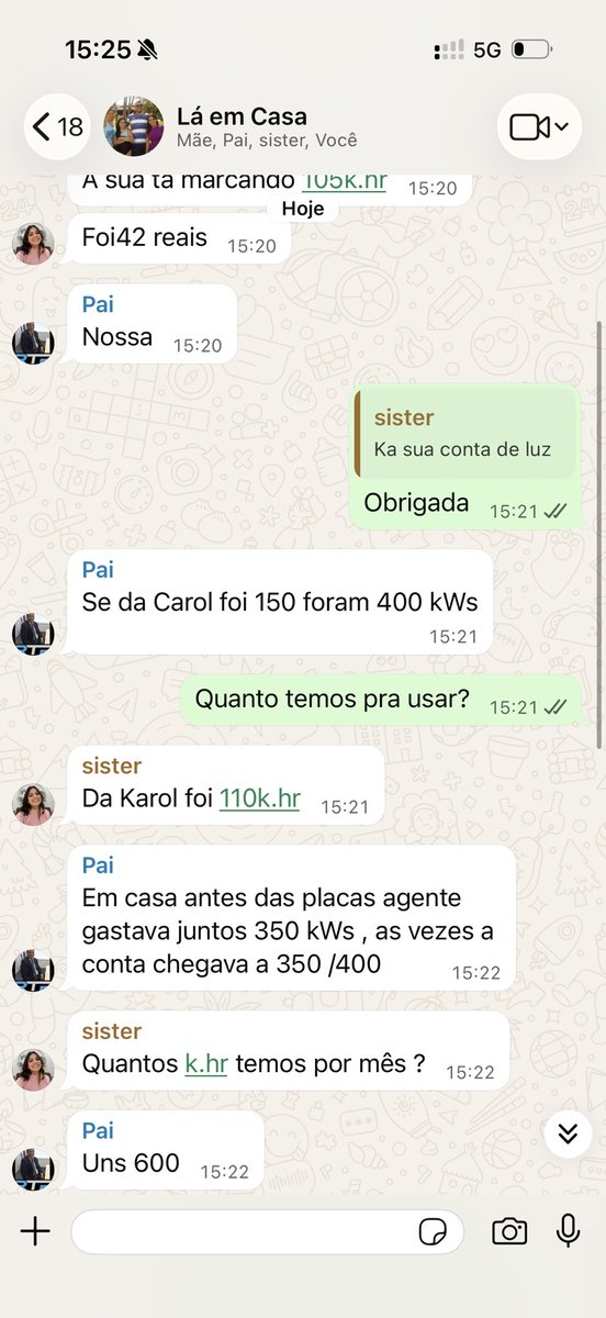 apa_ine's tweet photo. A conversa do grupo da família depois que cada um foi pra sua própria casa e rachamos uma placa solar https://t.co/NcsAAEgtw8
