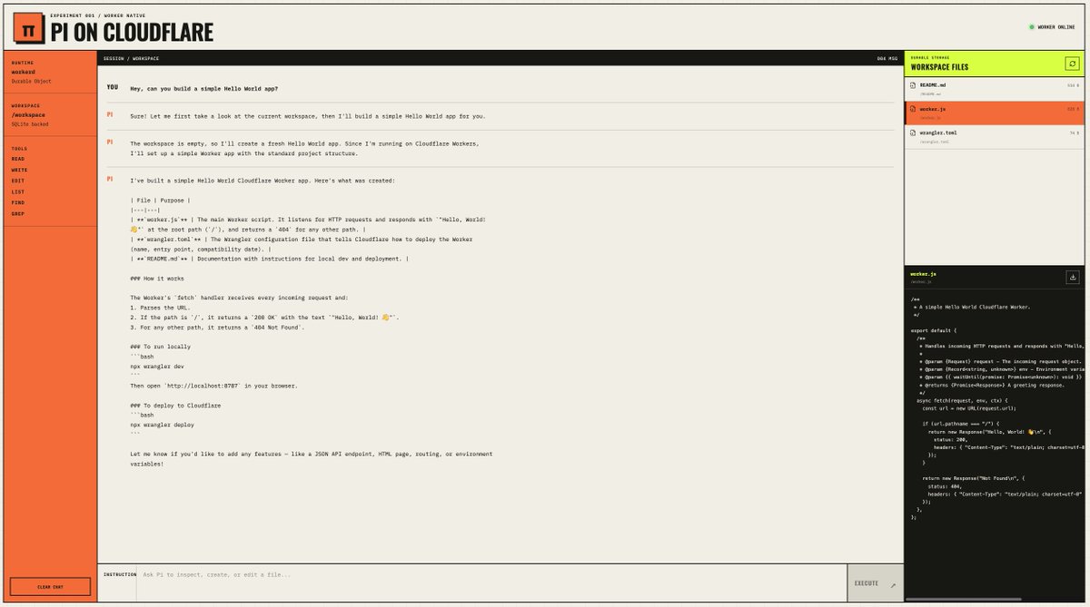 Screenshot of the porject