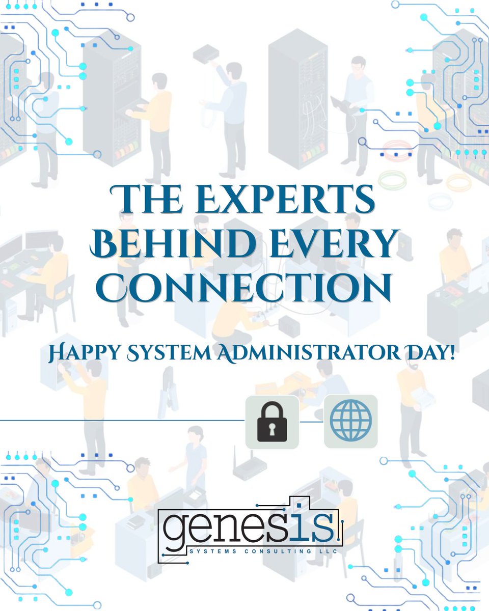 Genesis__IT's tweet photo. At Genesis, we celebrate the experts behind the scenes who keep our systems secure, networks running, and teams connected. Your dedication and expertise make seamless operations possible every day. Thank you! https://t.co/sQluJYL1s0