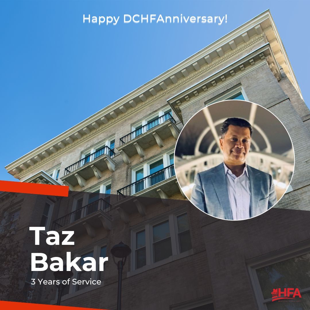 DCHFA's tweet photo. DCHFA would like to thank Yolanda, Taz, and Ashley for their years of service to the agency and wish them a happy DCHFAnniversary!

#WeAreDCHFA https://t.co/kJ1lEzxa0i