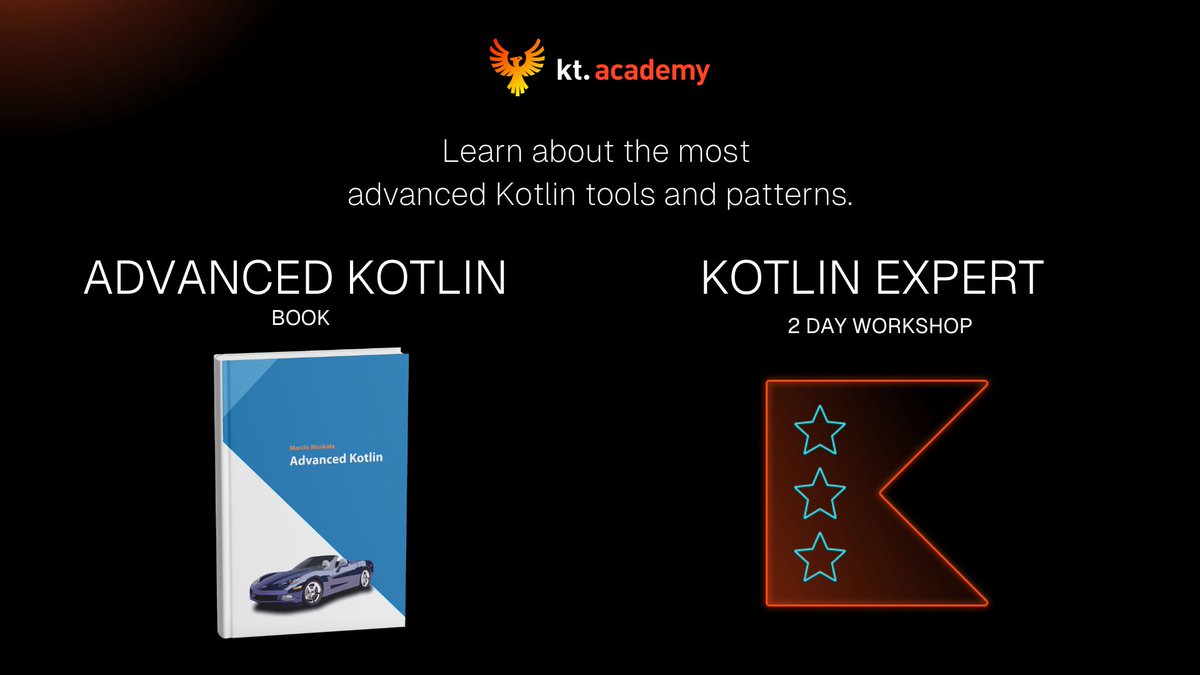 MarcinMoskalaPL's tweet photo. Those are slides from my Kotlin Expert workshop; if you’d like to go deeper into topics like KSP, annotation processing, and compiler plugins, you can combine the workshop with my book Advanced Kotlin. https://t.co/WfQsOr40Tf