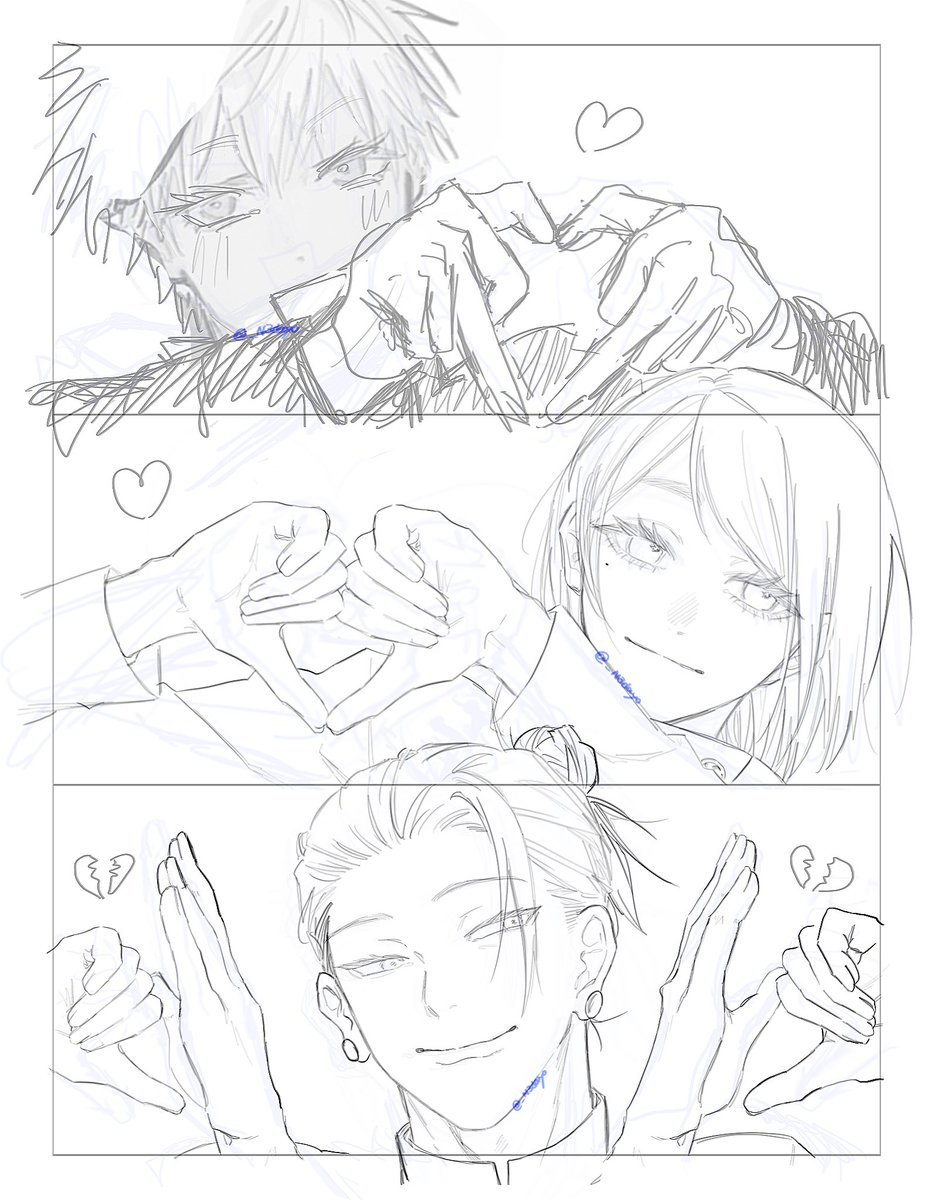 _N3dayo's tweet photo. 下書きが丁寧でないので線画から始まる派　楽しい✍️ https://t.co/YM0dqDdAeN
