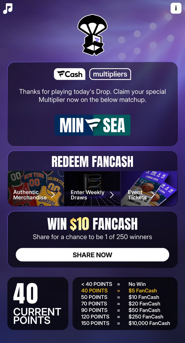 mcbass34's tweet photo. Play the #FanCashDropPromotion today

 https://t.co/Ujasrmyq3N https://t.co/2MlLZrjCMt