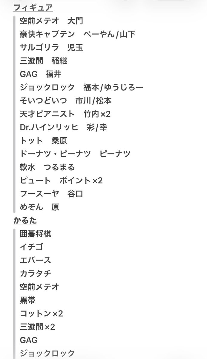 onb_tc's tweet photo. よしもとコレカ　5th.6th.7th交換
【譲】　画像参照
【求】　送料
#よしもとコレカ
7th https://t.co/oVMuY9Zdql
