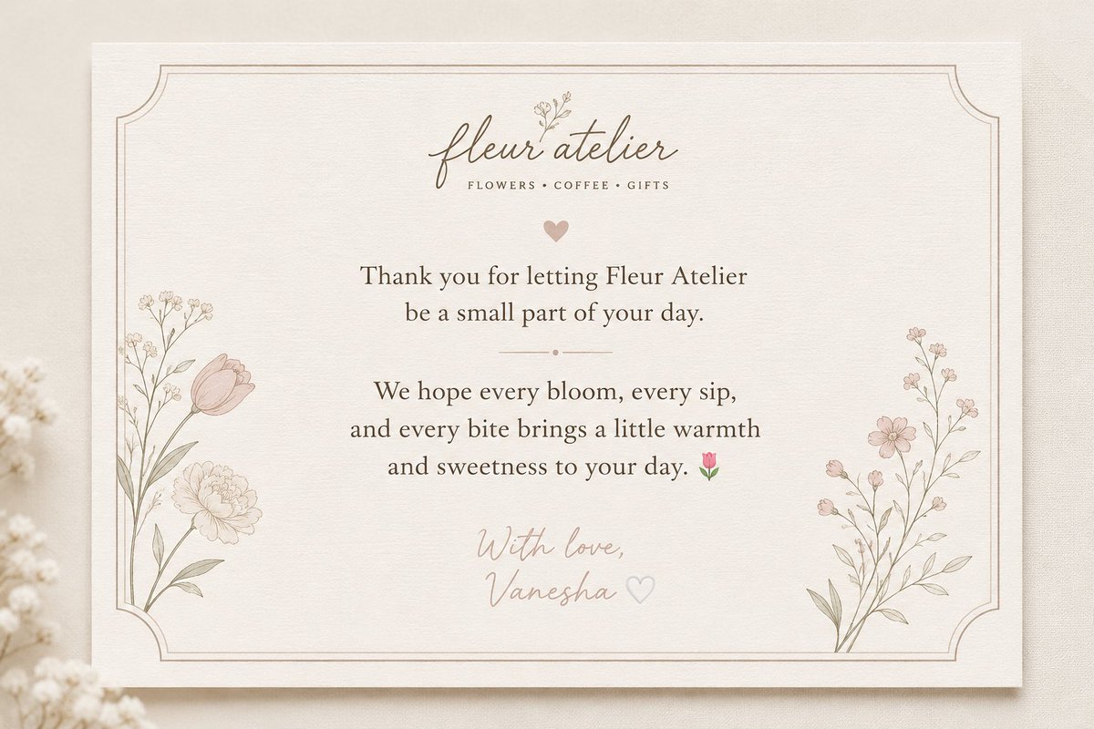 vananclly's tweet photo. @ivegauei ᅠ
ᅠ"Every bouquet was carefully arranged, every coffee freshly prepared and every pastry packed with care."
ᅠ https://t.co/9w31uKphKO
