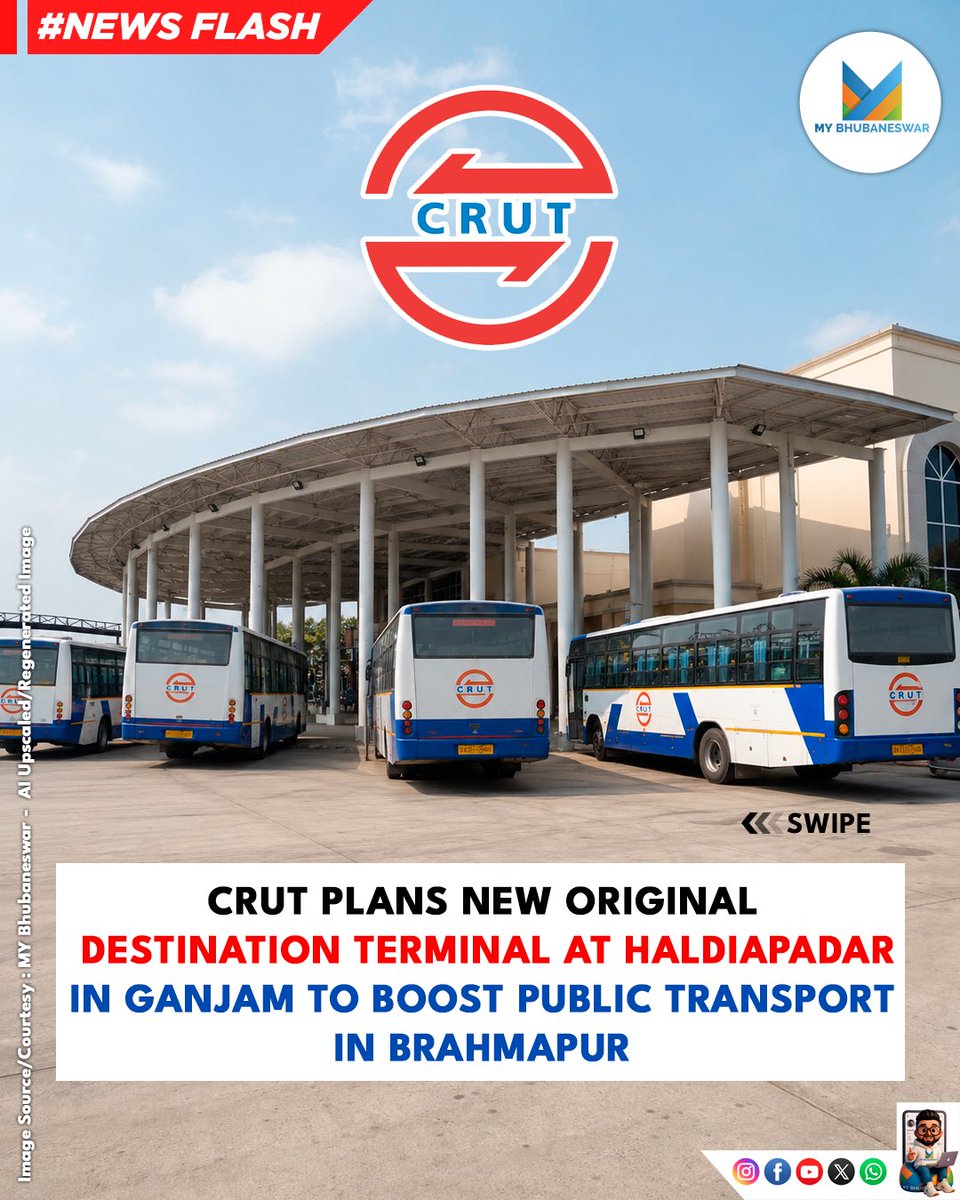 MYBBSR's tweet photo. A NEW CHAPTER FOR SOUTHERN ODISHA’S PUBLIC TRANSPORT AS BRAHMAPUR MOVES TOWARDS BETTER CONNECTIVITY AND MODERN INFRASTRUCTURE. 

Know more @ https://t.co/SVqt1ev8FR

#mybhubaneswar Share and Stay Updated ❣️ https://t.co/fdXsUZdBek