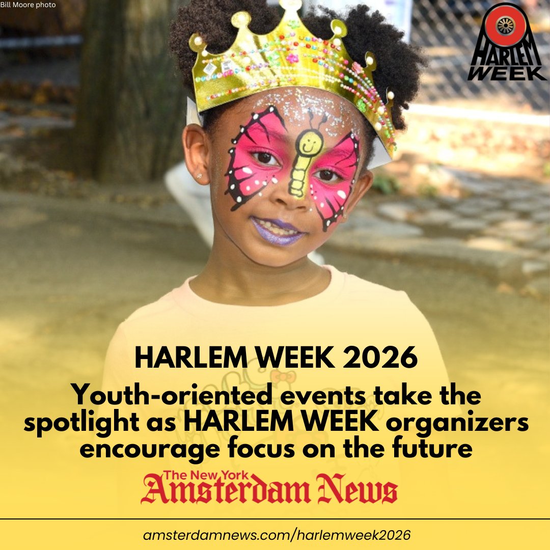 NYAmNews's tweet photo. @HARLEMWEEK 2026 kicks off youth programming with a hackathon, a teen-led Youth Conference, and the Alex Trebek Children's Spelling Bee.
See more: https://t.co/1Tv1MEDNBZ
#HarlemWeek2026 https://t.co/N3QMVTBdzL