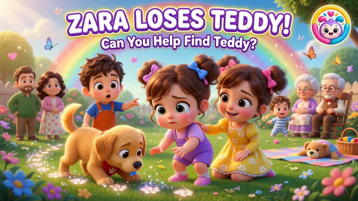 itsluliboo's tweet photo. Zara's teddy is gone... and she's devastated. 😢🧸
But someone's about to help her find it. 🐶✨
Will they make it in time? 👉 https://t.co/rRnu0h1pDK

#KidsStory #StorytimeForKids https://t.co/f9tQQ2UF38