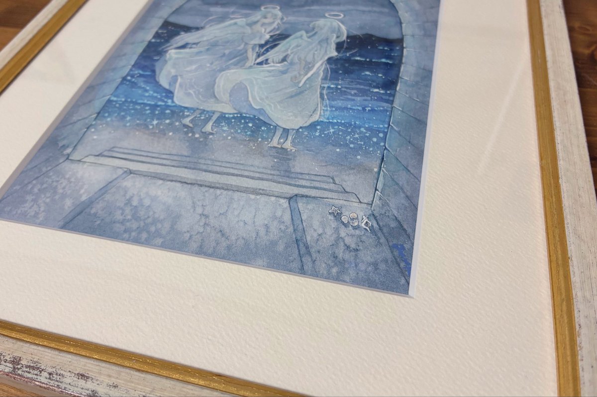yourin192's tweet photo. 【展示のお知らせ】
ギャラリーカフェテオさんで明日より開催の企画展「一会の瑠璃、夏の泡沫」に額装作品1点で参加します🪽

✴︎会期　8/1(土)〜8/26(水)
✴︎場所　ギャラリーカフェテオ（名古屋）
※営業時間、定休日などはテオさんのHPでご確認ください

よろしくお願いします！ https://t.co/lYSjFJSs1P
