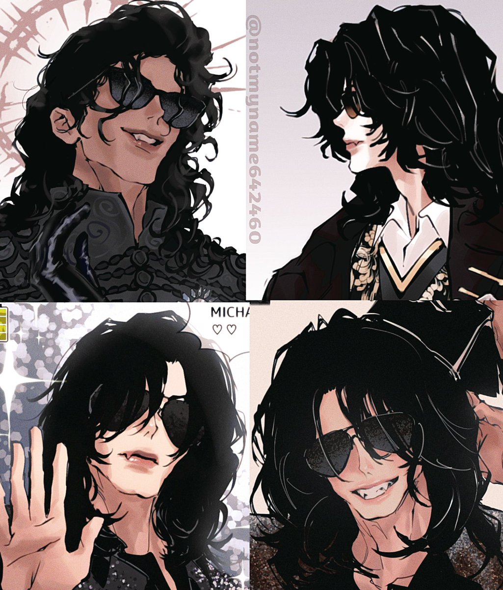 Notmyname642460's tweet photo. Vampire Jackson... (I like adding fangs)
#michaeljackson #mjart https://t.co/R659WFMLfI