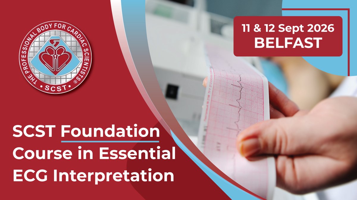SCSTcouncil's tweet photo. 🚨 Birmingham is now FULL!

Still looking to join our SCST Foundation Course in Essential ECG Interpretation? Places are available in Belfast (11–12 Sept) at the centrally located Clayton Hotel (just a few miles from Belfast Airport).

Book now 👇
https://t.co/uMlOkfD0Zy https://t.co/JOtA7GwquT