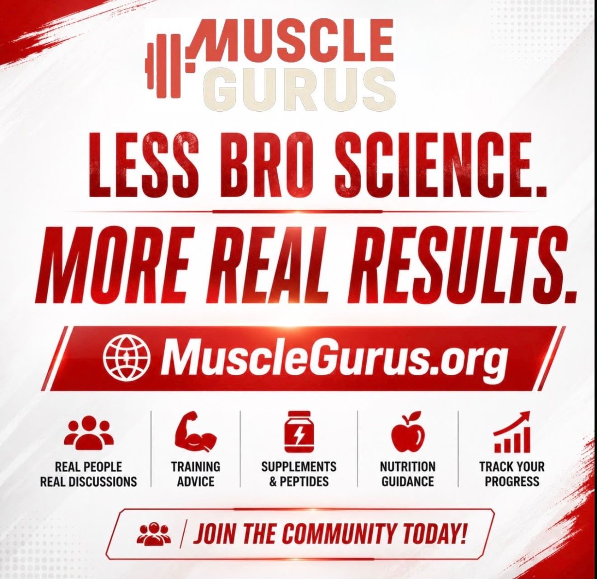 Georgiaroe_'s tweet photo. LESS BRO SCIENCE.
MORE REAL RESULTS.

https://t.co/nZUPCSuIXJ

Join the community today!

#MuscleGurus #MuscleGurusOrg #Bodybuilding #BodybuildingCommunity #USA https://t.co/z6D17xRhNu