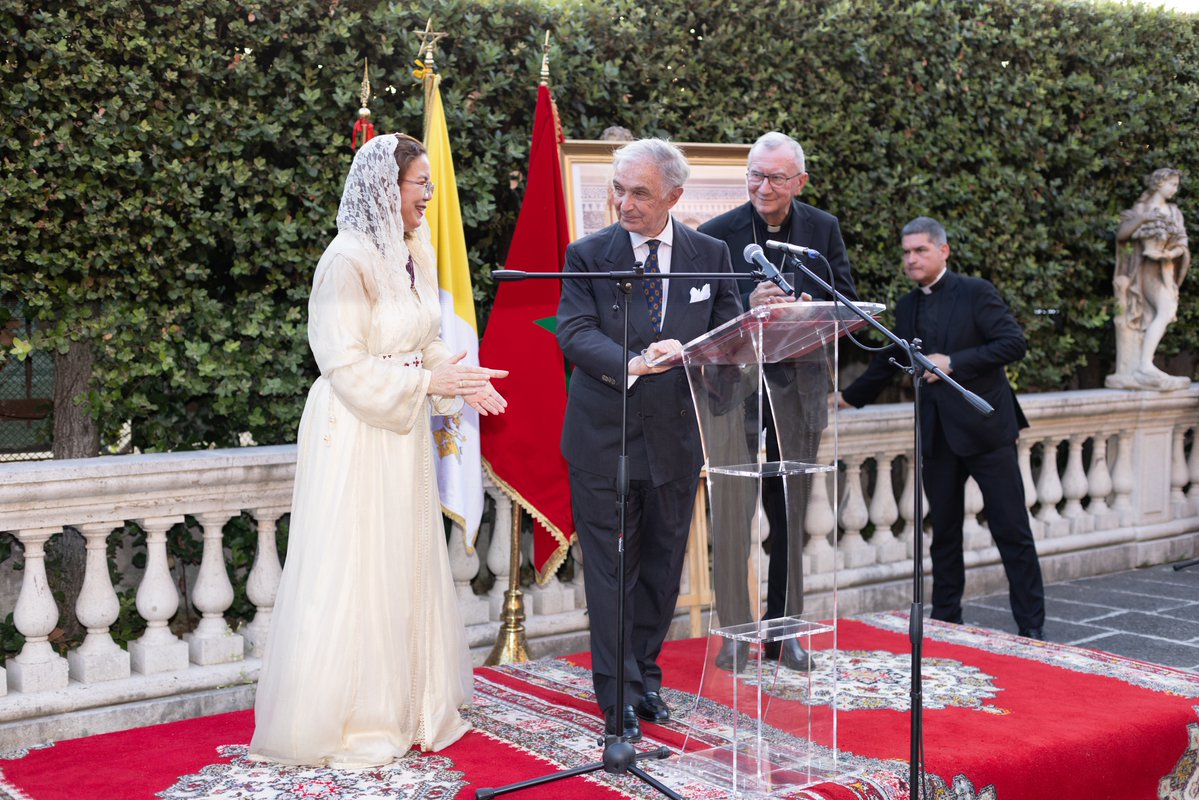 orderofmalta's tweet photo. On the occasion of #Morocco's Throne Day, the #OrderofMalta participated in the celebrations, highlighting 40 years of diplomatic relations. The Grand Chancellor: "Our relations with Morocco stand as a model of what a partnership can achieve". https://t.co/Mq54dUaiFI
