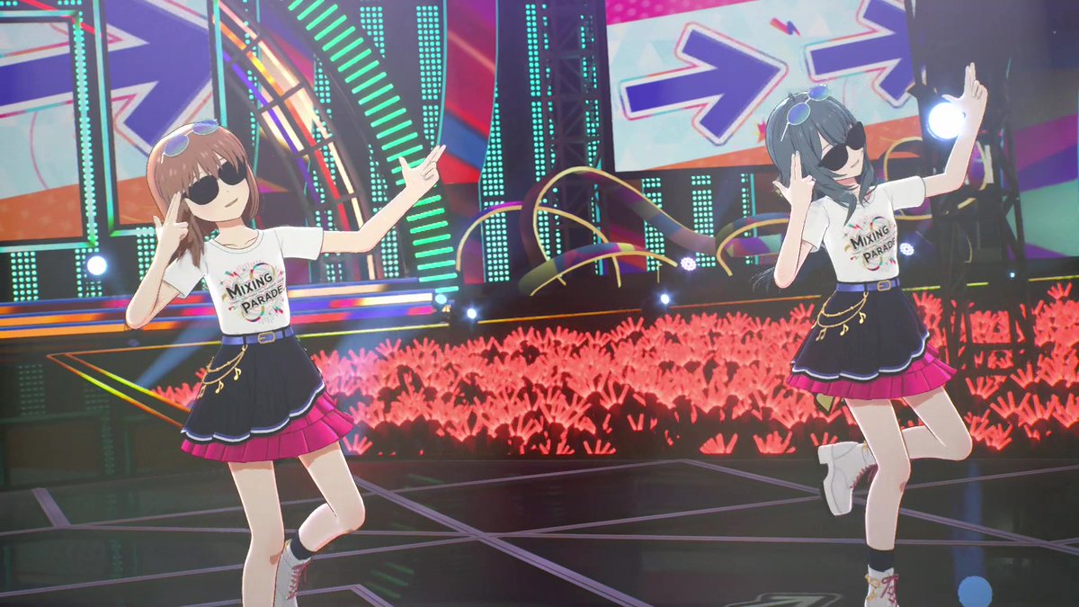 TOURS_imas's tweet photo. ⚡『ツアマス』オリジナル楽曲『→→→SP』⚡

新シリーズ1弾より追加される
『→→→SP』のライブシーンを紹介✨️
みんなで踊ってライブを盛り上げましょう🔥

新シリーズ1弾は、8月6日(木)稼働開始📢

#ツアマス #新シリーズ1弾 #みぎスペ #ツアマスTIPS https://t.co/KYumujBWgG
