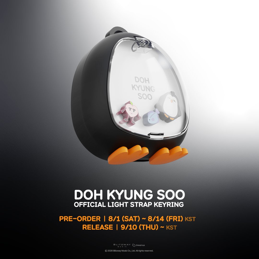 DOHKYUNGSOO_X's tweet photo. DOH KYUNG SOO 
OFFICIAL LIGHT STRAP KEYRING

📆 Pre-order
2026.08.01(SAT) 12PM ~ 2026.08.14(FRI) 11:59PM (KST)

🔗 YES24

#도경수 #DOHKYUNGSOO https://t.co/OyQHTXhikI