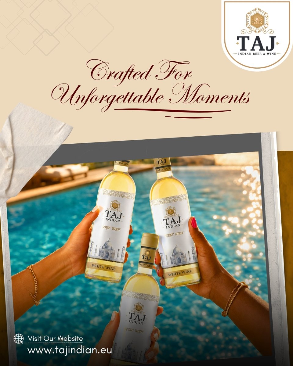 tajindiangroup1's tweet photo. Chilled Elegance, Every Pour
Crisp white wine delivers refreshing sophistication, smooth flavors, unforgettable moments, perfect for every celebration. 🍷
#WhiteWine #WineLovers #SipInStyle #ElegantSips #LuxuryMoments #WineTime #CheersToLife #FineDining #tajwine #winelife #winebar #winemaker