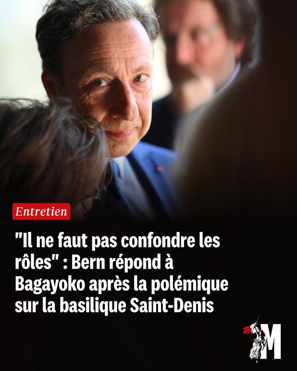 MarianneleMag's tweet photo. "Il ne faut pas confondre les rôles" : Bern répond à Bagayoko après la polémique sur la basilique Saint-Denis
➡️ https://t.co/FJ9PQ0syC9 https://t.co/Xmmzd7jOj0