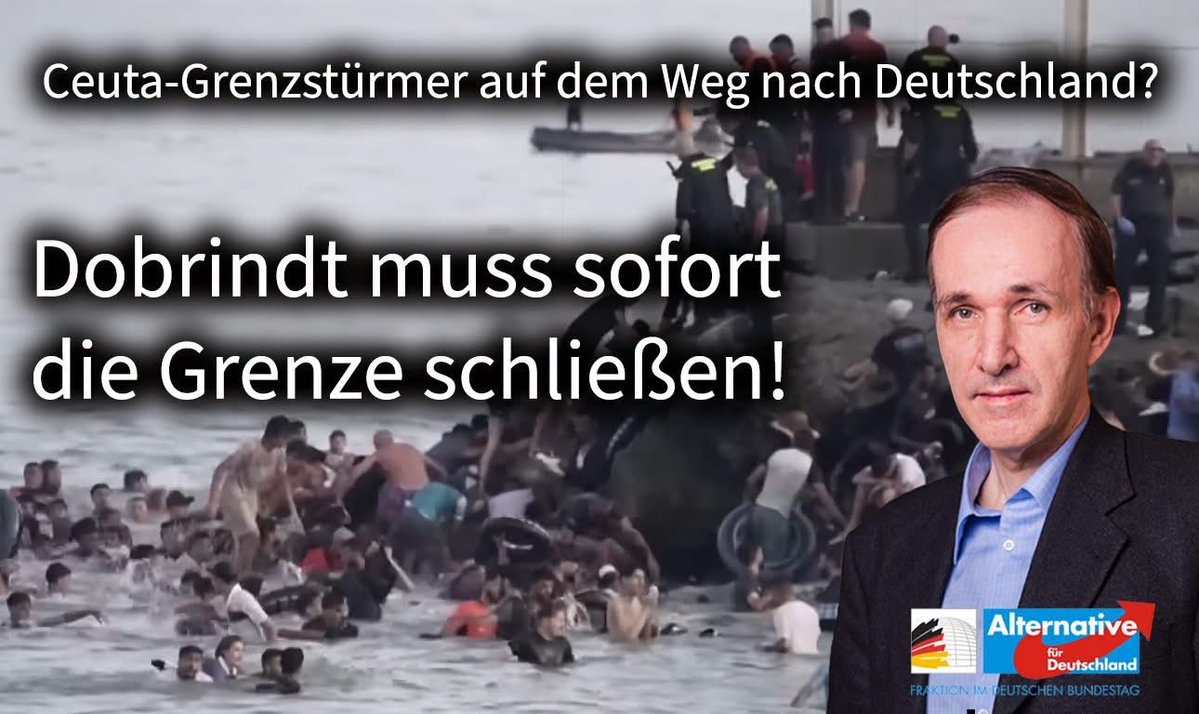 GottfriedCurio's tweet photo. +++ Pressemitteilung der AfD-Bundestagsfraktion +++

Zu den Migrationsbewegungen in der spanischen Exklave Ceuta und den möglichen Auswirkungen auf Europa erklärt der innenpolitische Sprecher der AfD-Fraktion im Deutschen Bundestag Gottfried Curio:

„Laut spanischen Medien haben in kürzester Zeit Zehntausende junge marokkanische Männer illegal die Grenze zur spanischen Exklave Ceuta überschritten. Angeregt wurde die Aktion offenbar durch ein spanisches Gerichtsurteil, dass sie nicht unmittelbar zurückgeführt werden dürften, sondern jeder Einzelfall geprüft werden müsse. Diese Ausrufung der ‚Herrschaft des Unrechts‘, um die sprichwörtlich gewordene Beschreibung der von Ex-Kanzlerin Merkel 2015 ausgelösten Grenzniederlegung für illegale Migranten zu zitieren, liegt ganz auf der Linie des ultralinken spanischen Ministerpräsidenten Sanchez. Dieser bemüht sich durch rasche und pauschale Legalisierung der illegalen Zuwanderung ein künftiges Wähler-Prekariat, von dem er politisch profitieren will, ins Land zu locken – ganz ähnlich wie der deutsche Linksblock aus SPD, Grünen und der Linken.

Dazu passend hat Marokko inzwischen die Aussage des spanischen Innenministeriums dementiert, das angab, man sei mit Marokko übereingekommen, die Kontrollen zu verstärken und irregulär nach Ceuta eingereiste Personen rasch zurückzuführen. Marokkanische Regierungsquellen bestätigten vielmehr lediglich Gespräche, machten jedoch keine Angaben zu einem formellen Sonderweg oder Eilverfahren ohne Gesetzesvorgaben. Die EU-Kommission hat sowieso zu Protokoll gegeben, dass man an rechtlich geregelten Verfahren festhalte. Spärliche eintreffende Sicherheitskräfte wurden von dem illegal eingedrungenen Mob bereits mit Steinen beworfen.

Aus all dem wird klar, dass die Eskalation auch von Seiten der spanischen Regierung durchaus gewollt ist – auch dies eine frappierende Parallele zu Merkels Grenzputsch aus 2015. Die Konsequenz ist deshalb aus Sicht der AfD-Fraktion ganz klar: die deutsche Regierung muss jetzt sofort alle Maßnahmen dafür treffen, dass die deutsche Grenze geschützt wird – und zwar diesmal nicht nur als Propagandalüge zur Wählertäuschung, wie bislang durch Kanzler Merz und Innenminister Dobrindt geschehen, sondern wirklich und hundertprozentig. Da sämtliche europäischen Strukturen darauf angelegt sind, nur einen oberflächlichen Schein von Kontrolle zu suggerieren, in Wahrheit aber de facto illegale Migration durchzuwinken, muss die Regierung jetzt im Interesse der Deutschen und des Rechts handeln – 2015 darf sich nicht wiederholen!“