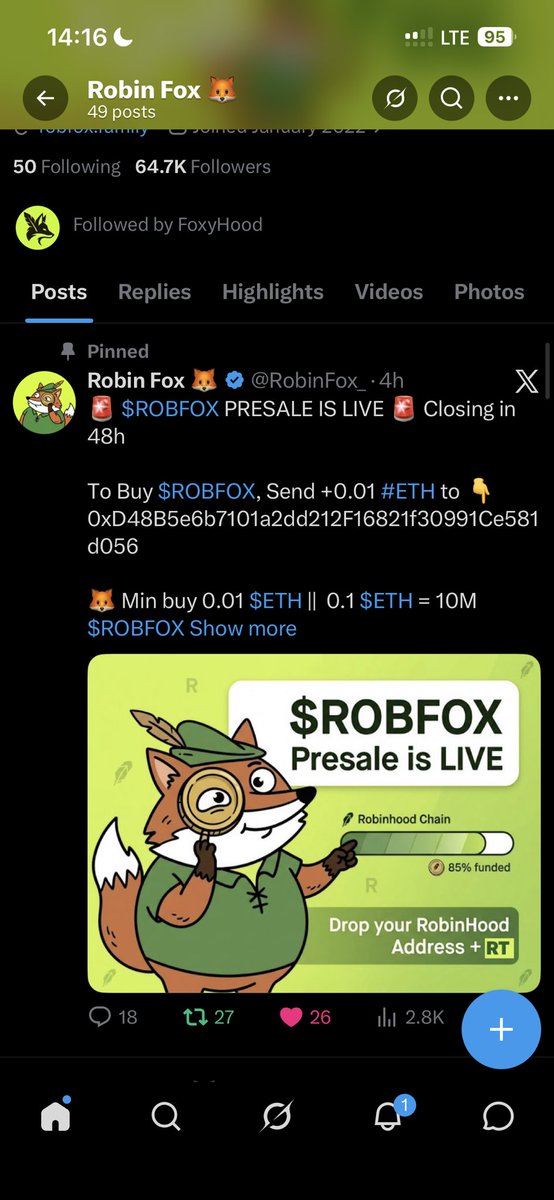 Manuelvwoot's tweet photo. @RobinFox_ @FoxyHoodX done 
0x348d3125cb4cc7237d7c08299d89bdb992aa0805 https://t.co/N8k8YraHA2