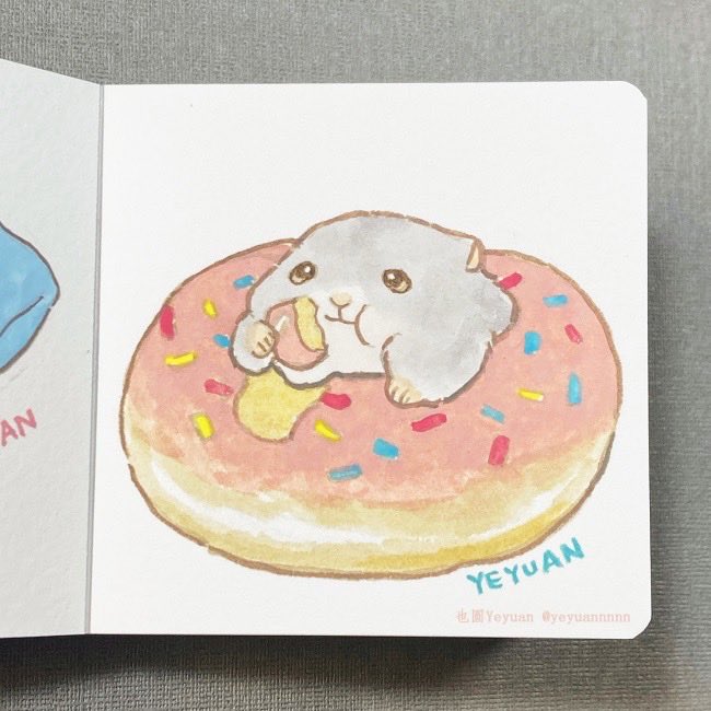 yeyuannnnn's tweet photo. ドーナツ🍩

#仓鼠崽崽的日常 #hamsterzaizai https://t.co/jeotv2rkA1