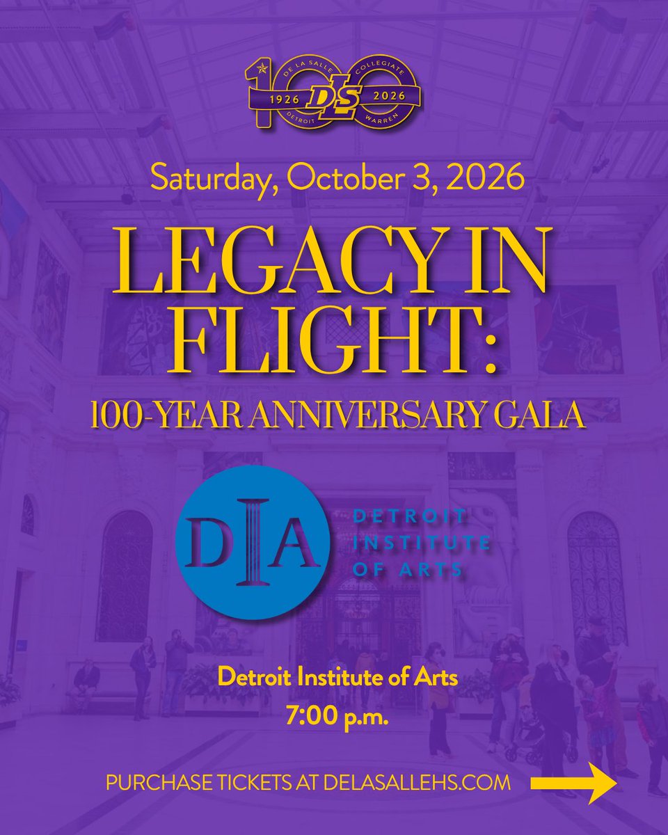 delasallehs's tweet photo. De La Salle’s Centennial Celebration is officially underway.

Join us as we honor 100 years of faith, brotherhood, tradition, and academic excellence with a full lineup of events this fall, including the Centennial Mass and Open House, Homecoming Football Game, Legacy in Flight Gala, and Athletics Golf Outing.

We look forward to celebrating this historic milestone with our students, alumni, families, and the entire De La Salle community.

Learn more, RSVP, and purchase tickets at the link in bio.