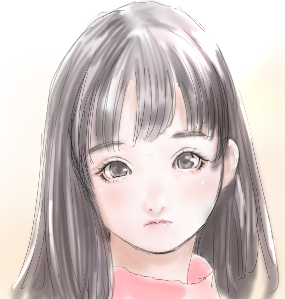 haruna1942's tweet photo. 最初に描いた絵を…🤣

ラフに直接水彩ブラシで塗りました…

#イラストㅤㅤㅤ 
#オリジナル
#創作
#女の子イラスト
#illustrationㅤ https://t.co/c8FmTVl4jB
