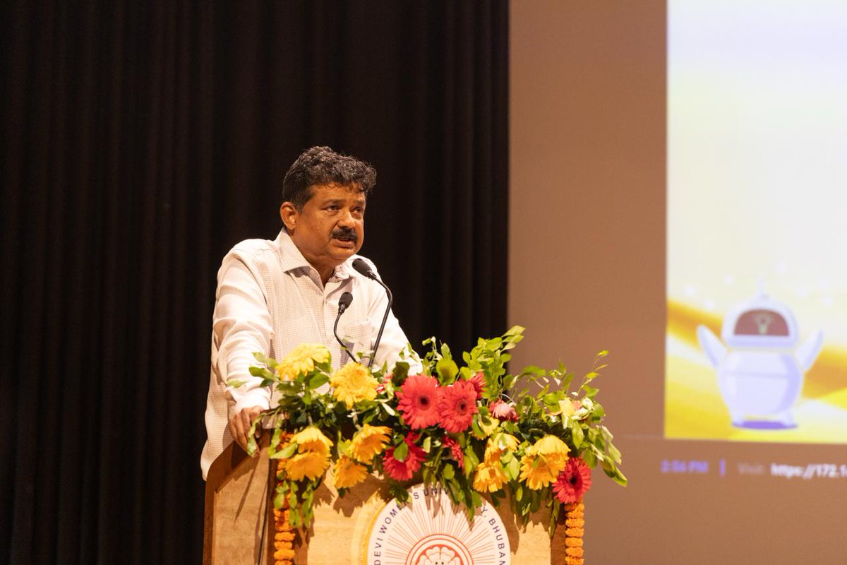 DHE_Odisha's tweet photo. From Learning to Leadership with AI

The AI Capacity Building Training Programme concluded today at Rama Devi Women's University, Bhubaneswar, marking three days of immersive learning on the use of AI in higher education.

From practical insights into AI governance to emerging applications, experts from IIT Madras equipped participants with the knowledge and skills required for smarter, future-ready institutions. The programme concluded with the valedictory session, reaffirming a shared commitment to excellence and innovation in higher education across Odisha.

#HigherEducation #Odisha #ArtificialIntelligence #CapacityBuilding