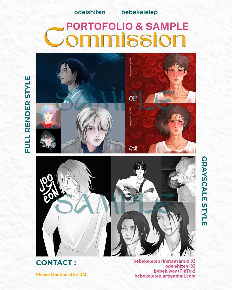 odeishiten's tweet photo. [❤️ &amp; 🔄 are very appreciated]

WEK COMMISSION OPEN‼️
Local and International

Dm me if you have any questions!
#SemiRealism #commissionsopen #ArtistOnX #artcommission #commisionart #artidn #zonauang #commision https://t.co/524K32j6z7