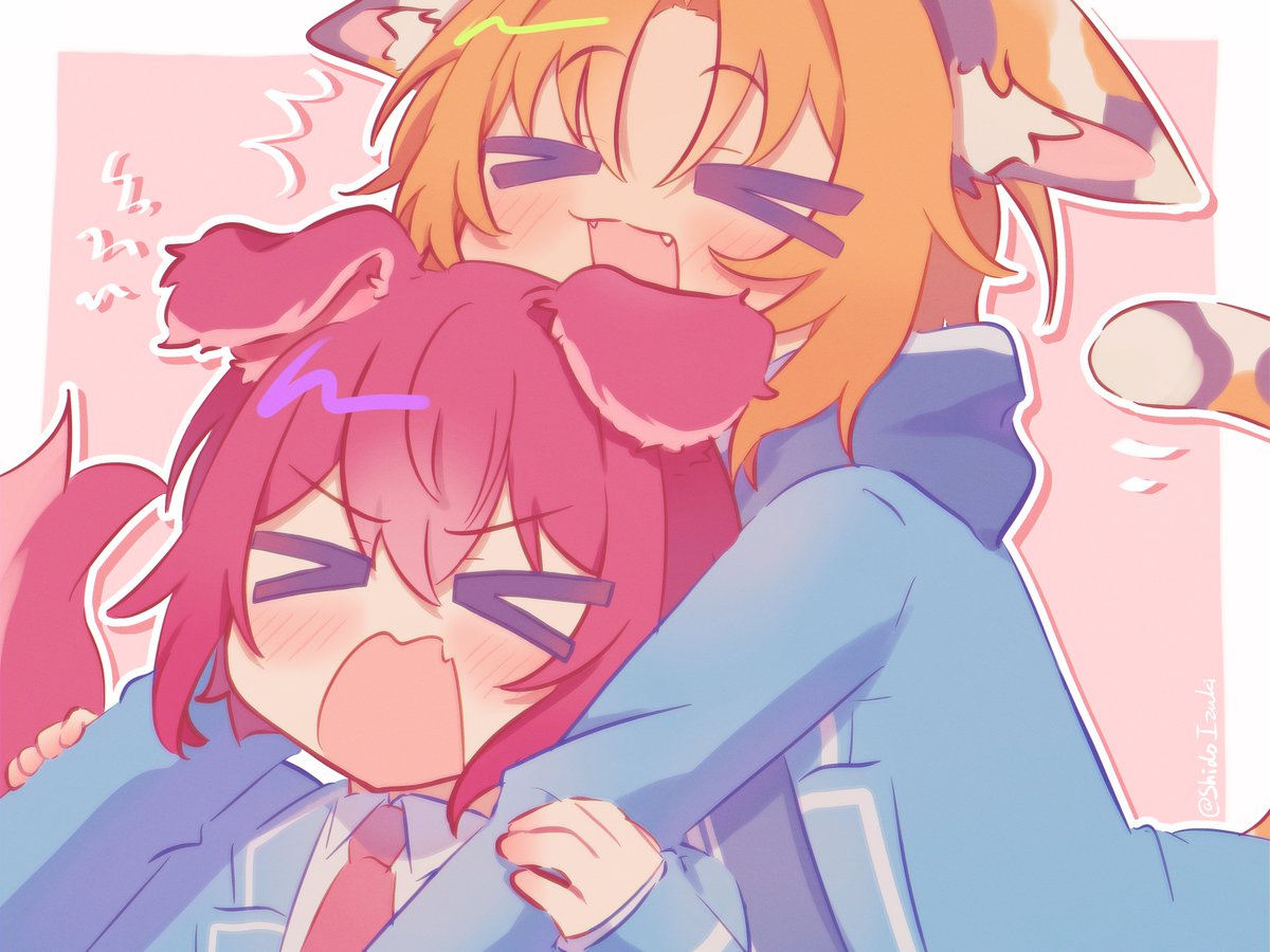 ShidoIzuki's tweet photo. Just a stinky cat and dog😔
レオ司 https://t.co/cNeUpb7956