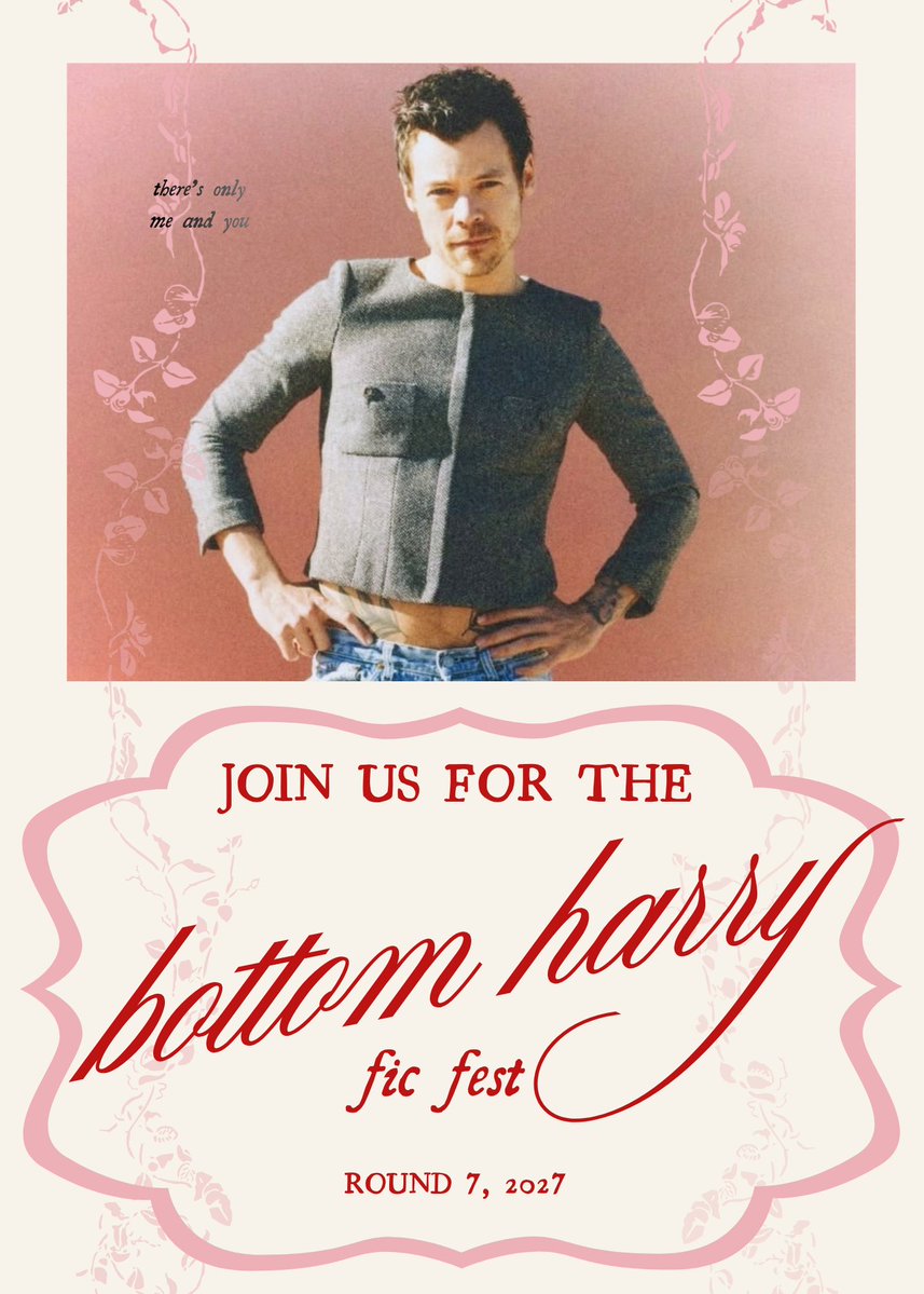 BHarryFest's tweet photo. The Bottom Harry Fic Fest is officially back for another round, and you’re invited. 🍷

This fest always brings together the most creative, imaginative writers with such passionate and giving readers. We can’t wait to kick it off next week!

Prompt submission starts MONDAY!

🤍🌸 https://t.co/1AmEtDsXHz