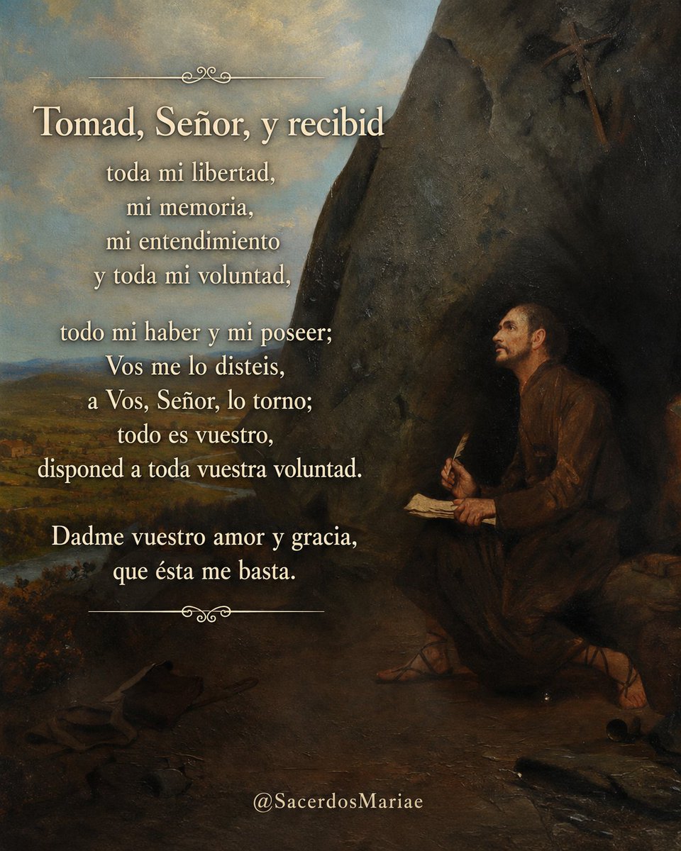 SacerdosMariae's tweet photo. Tomad, Señor, y recibid. https://t.co/EK43hfc0b9