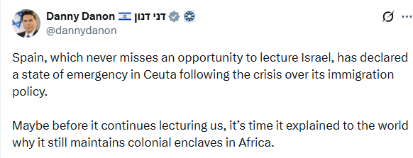 PitaTheGreat2's tweet photo. What we are witnessing is a calculated assault on Spain, orchestrated by Morocco and fueled by US-Israeli pressure, all designed to send a chilling message to the Spanish government for its stance on the Israeli genocide in Palestine, and they won't waste anytime taking credit for it👇