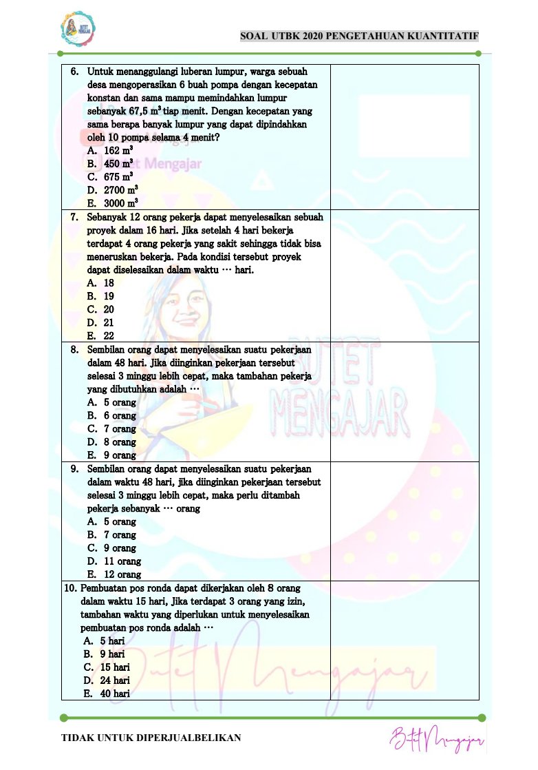 latsolyuk's tweet photo. Latihan Soal SNBT

📑 100 soal kak Butet: https://t.co/ESUNEj3MpI
📑 PK PM: https://t.co/WNXeHpbpTs
📑 PK PM: https://t.co/IWitqbgDjk
🖇️Wangsit Om jero Buku UTBK: https://t.co/zI0C95eWVD
🖇️ Latihan soal lainnya ada di saluran Latsolyuk: https://t.co/o326bZPmvK https://t.co/wzsClrX1GP