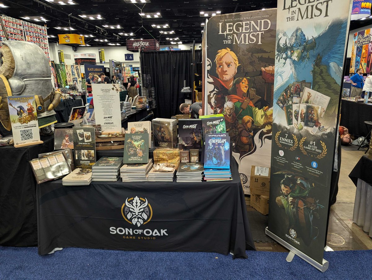 SonOfOakGames's tweet photo. Attending GenCon? Come meet and greet Son of Oak founder Amit Moshe at the Legend In The Mist booth 2748 at Friday 10:00am-11:00am and Saturday at 2pm-4pm EDT. https://t.co/paULteCYiR