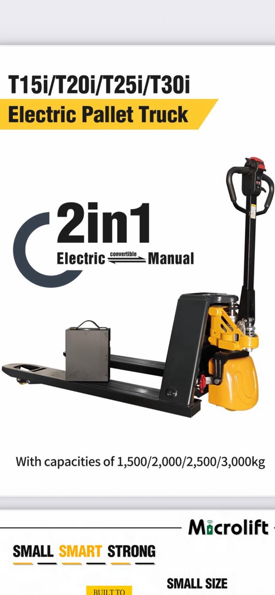 paragoncooler's tweet photo. All-in-1 Electric Pallet Jack.

Power when you want it. Confidence when you need it. Fully electric for effortless work. Manual for when life throws you a curveball. One single pallet truck. All the advantages. https://t.co/TX8I8VJ7t1