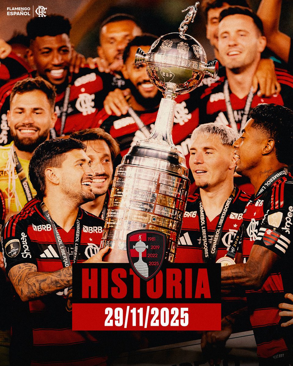 Flamengo_es's tweet photo. 🏆 Historia de la Libertadores en nuestro nuevo parche. https://t.co/3KHVaL9Zz3