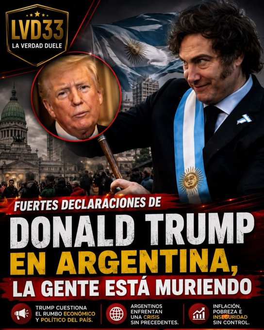 _JARGD_'s tweet photo. Todo el MUNDO sabe que 🇦🇷 se está muri3nd0 de h4mbr3.
Así lo expresó el presidente de Estados Unidos Donald Trump. https://t.co/KlyM0jZIoa