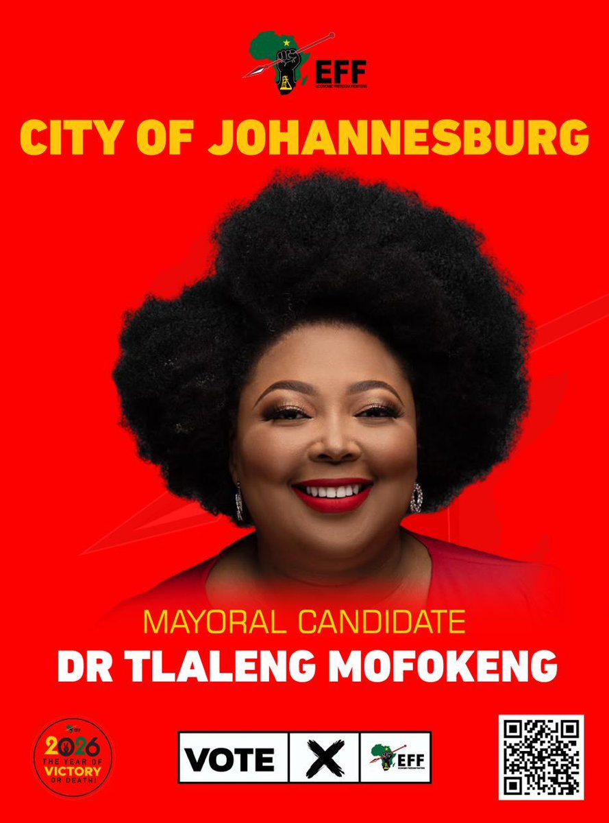 drtlaleng's tweet photo. The Final Voter Registration Weekend is almost here! 
🗓️ 1–2 August 
📷 7:00 AM – 5:00 PM  

Bring your ID to your nearest Voting District and register to vote.  Be counted!  

Scan the QR code to register online, or check your registration status here: https://t.co/2jpF4olQte #RegisterToVoteEFF
