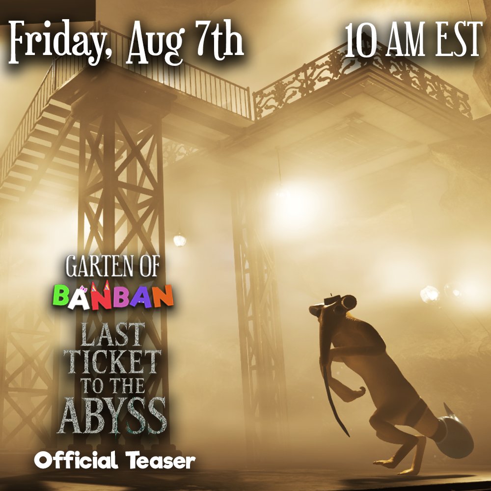 mascotmassacre's tweet photo. 🚨 Euphoric Brothers announces the new teaser trailer for Garten Of Banban 9, dropping next week.

Until then, you can enter the giveaway below! https://t.co/hfUfa2RAll