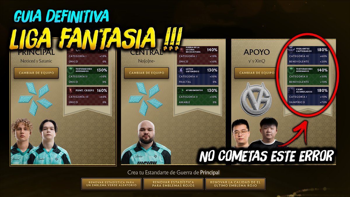 DarkDotagg's tweet photo. LIGA FANTASIA (Guia definitava) ►Titulos, Estandartes de Guerra, Emblemas y Rasgos !!! 😎🔥 | Dota 2
Video aqui 👉 https://t.co/uQlh96SdNP https://t.co/1515dfH0y4