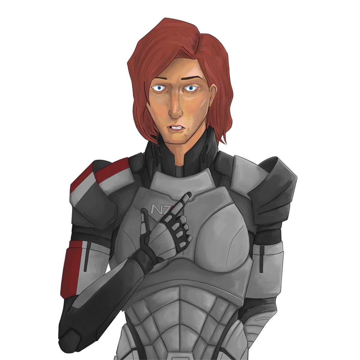 whimsicalAtlas's tweet photo. i took a break from posting on here for a bit but i drew shepard from #MassEffect 

#Procreate #digitalart #digitalartist https://t.co/sVCZzZOfmh