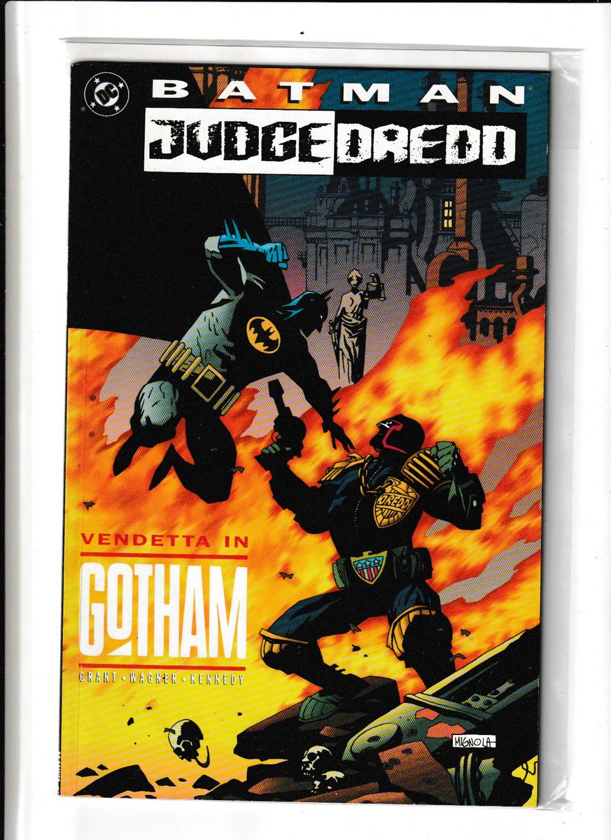 MakeMyComicRare's tweet photo. #BatmanJudgeDredd #VendettainGotham (1993) #MikeMignola Cover Art. #AlanGrant Story. #CamKennedy Pencils. #Batman & #JudgeDredd vs #Scarface, #Ventriloquist The comic book is in 9.0 Very Fine/Near Mint condition. All comics are shipped in a bag, back board, with a tracking number, and in a heavy duty Gemini Comic Flash Mailers. Key Comics Gemini Comic Flash Mailers help prevent damage to your comic books. #DCComics #DCU #DCUniverse #KeyIssue #KeyComics #FirstAppearances #1stAppearance #RareComicBooks #KeyComics #RareComics #Action #Adventure #Superheroes #ClassicComics #VintageComicBooks #OldComics #Milestone #MileStoneComics
https://t.co/zhITCN3s1R @rarecomicbooks Website Link In Bio Page If Applicable. SAVE ON SHIPPING COST - NOW AVAILABLE FOR LOCAL PICK UP IN DELTONA, FLORIDA