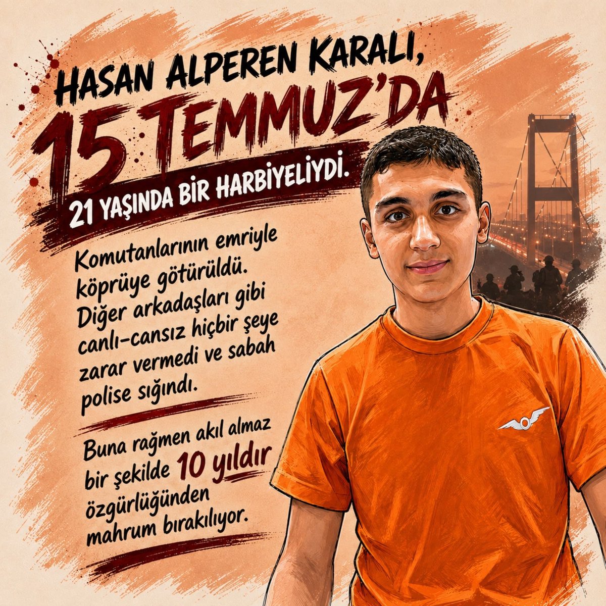 egemnsancak's tweet photo. @MasumAskerOgr AskeriÖğrenci İçinAdalet
Bir gençlik ülkenin elinden tutacakken, ellerini kırdılar maalesef https://t.co/e1aXV6JWPW