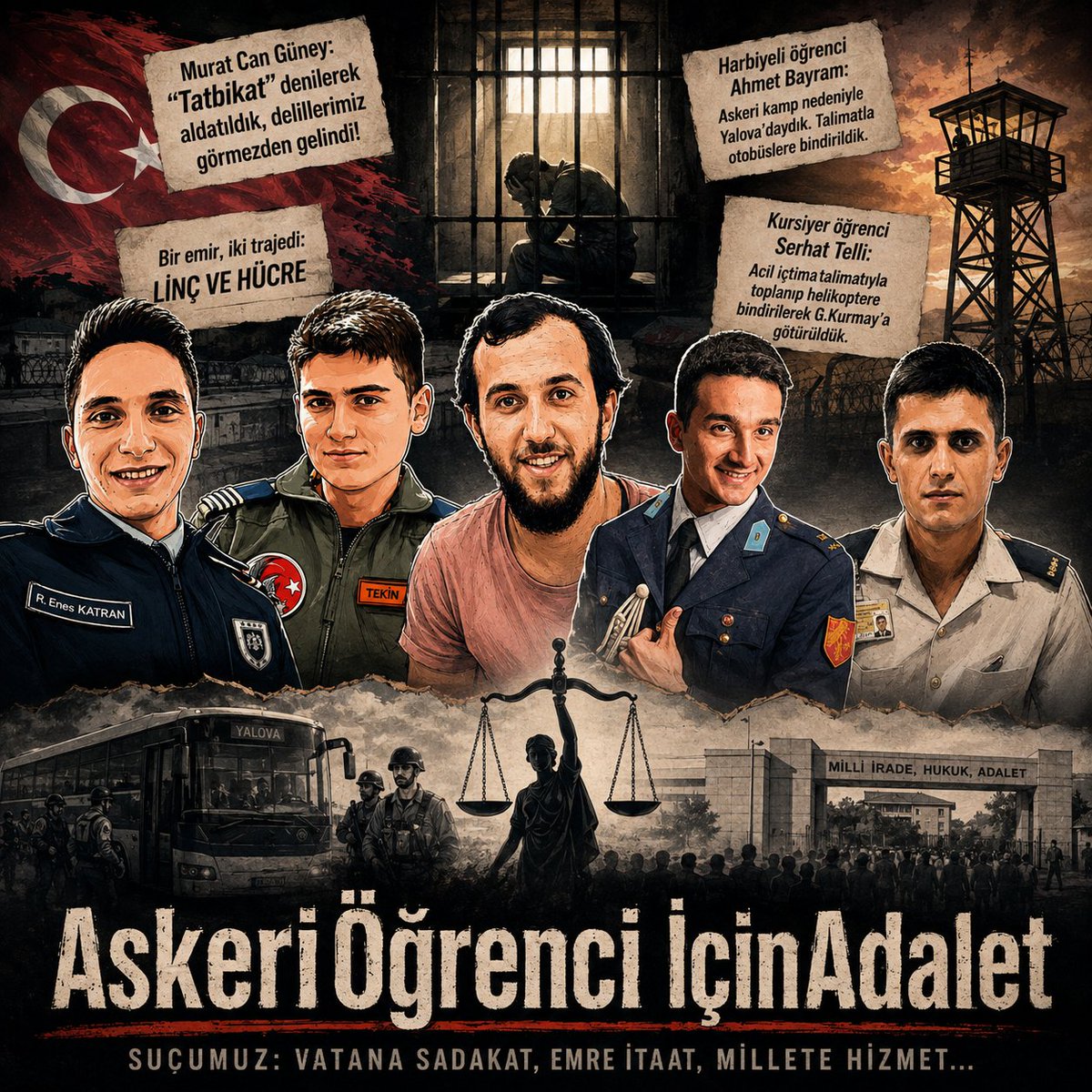 Worldtravel8991's tweet photo. @MasumAskerOgr Emre itaat, vatana sadakat...
Bunun bedeli linç ve hücre olmamalı.
​Adalet mizanını sarsan bu zulme sessiz kalmayın. Gerçek suçlular kim? @gergerliogluof @sevincozarslan @gazetesozcu @yenipartiihaber 
AskeriÖğrenci İçinAdalet https://t.co/ewBwCK1HLb